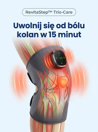 RevitaStep™ Trio-Care Termiczny Masażer Przeciwbólowy na Kolana